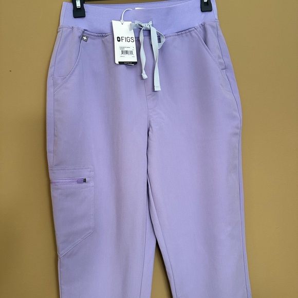 Figs NWT Lavender Zamora High Wasted jogger scrub pants Small - Picture 2 of 11